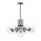 Z-Lite Parsons 9 Light Chandelier, Matte Black & Clear 477-9MB-BN - alternate 1